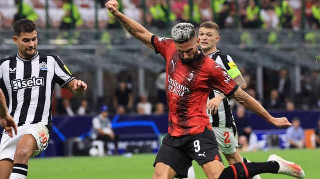 نيوكاسل يحبط ميلان الجريح في الجولة الأولى من دوري الأبطال