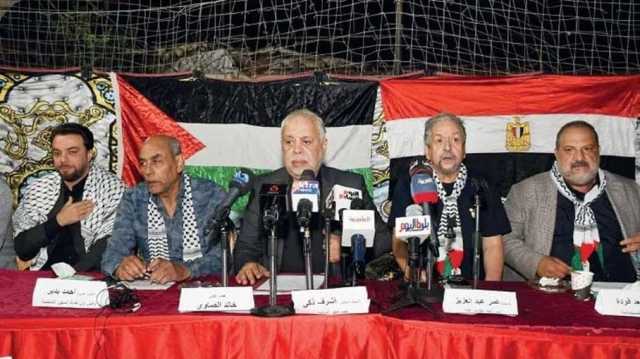 فنانون مصريون يتضامنون مع غزة.. تسقط تسقط إسرائيل (فيديو)