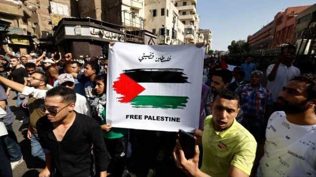 هتافات نارية في ميدان التحرير نصرة لفلسطين.. مش تفويض لحد (شاهد)