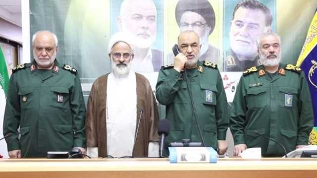شاهد لحظة إعطاء قائد الحرس الثوري أمر الهجوم الصاروخي على الاحتلال (شاهد)