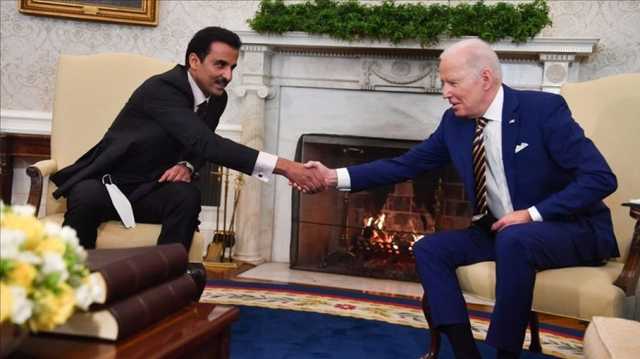 أمير قطر يؤكد لبايدن ضرورة وقف إطلاق النار في غزة