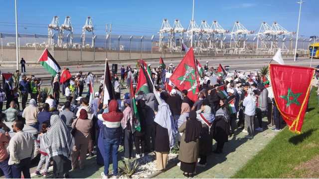 بعد الاشتباه بأنها تنقل أسلحة للاحتلال.. احتجاجات في المغرب على سفينة ميرسك (شاهد)