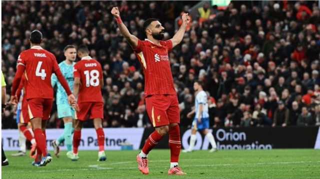ليفربول يحقق فوزا مثيرا أمام برايتون وصلاح يسجل هدفا صاروخيا (شاهد)