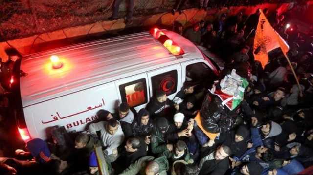 وصول جثامين 45 شهيدا فلسطينيا إلى مجمع ناصر خانيونس