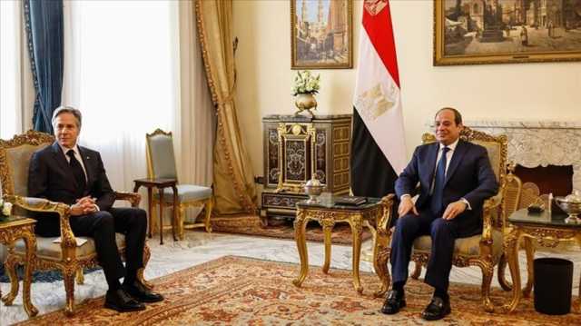 السيسي وبلينكن يؤكدان رفض التهجير من غزة وضرورة إدخال المساعدات