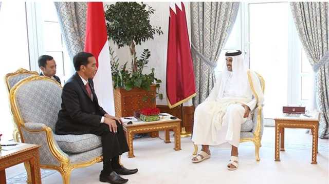 أمير قطر يبحث من الرئيس الإندونيسي تطورات العدوان الإسرائيلي على غزة
