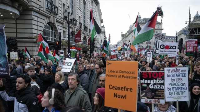 تظاهرات حاشدة في لندن ومدريد وستوكهولم دعما لفلسطين