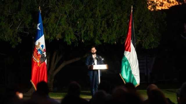 رئيس تشيلي يضع 45 ألف ضوء بشجرة الميلاد تضامنا مع غزة (شاهد)