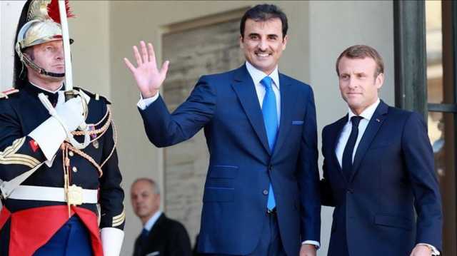 أمير قطر يزور باريس ويبحث مع الرئيس الفرنسي الحرب في غزة