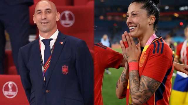 بعد تقبيله لاعبة منتخب إسبانيا.. إصدار عقوبات بحق روبياليس