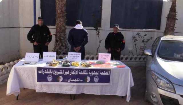 تلمسان: حجز كمية معتبرة من المخدرات والمؤثرات العقلية