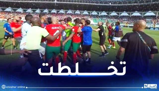 بالفيديو .. اشتباكات في لقاء المغرب والكونغو ونحو عقوبات قاسية
