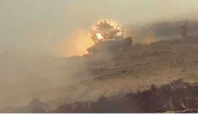 المقاومة تعلن تفجير دبابة صهيونية من نوع “ميركافا” بغزة