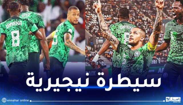 نيجيريا تحرز تقدما على كوت ديفوار في الشوط الأول من نهائي الكان