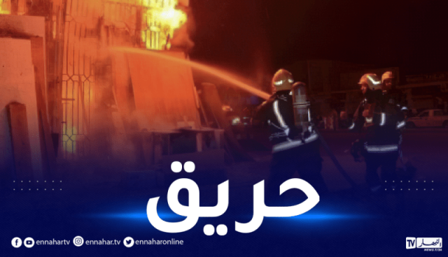 اختناق شخصين إثر حريق مهول شب بمصنع في غرداية