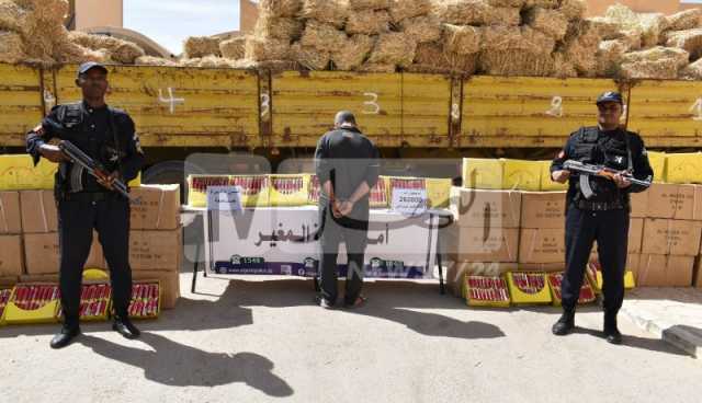 المغير: إحباط تهريب قرابة 263 ألف قرص من الفحم