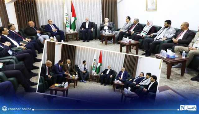 في اسطنبول.. هنية يستقبل وفدين من مجلس الأمة والمجلس الشعبي الوطني