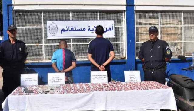 مستغانم.. الاطاحة بشبكة إجرامية وحجز 2850 حبة “صاروخ”