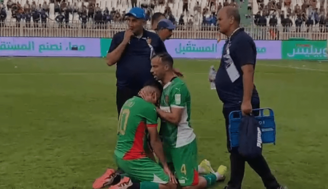 بالفيديو.. بلايلي ينهار باكيا بعد خسارته الكأس أمام شباب بلوزداد