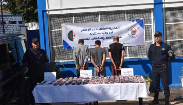 مستغانم: الإطاحة بشبكة إجرامية تُروّج المهلوسات وحجز 13500 قرص