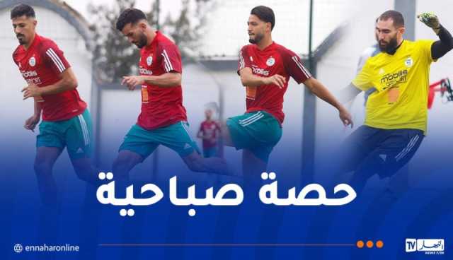 الخضر يجرون آخر حصة تدريبية قبل سفرية “مونروفيا”