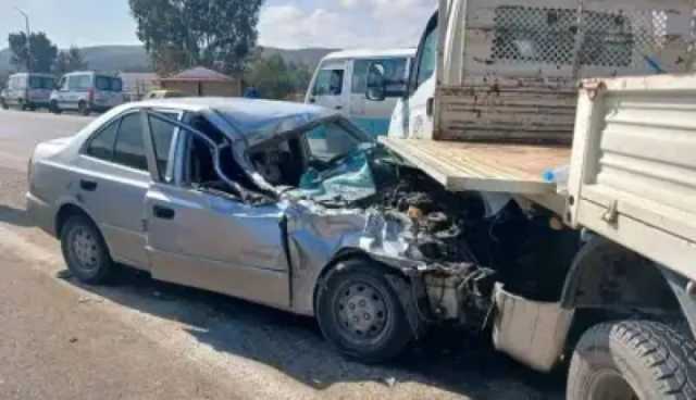 سيدي بلعباس .. قتيل و 3جرحى في حادث اصطدام بين سيارة وشاحنة