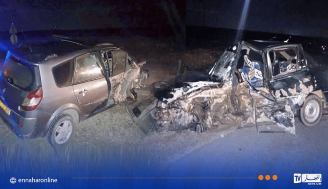 تيارت ..  3 جرحى في اصطدام 3 سيارات بحمادية