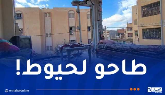 صور صادمة.. إصابة إمرأة في إنفجار للغاز بالمسيلة!