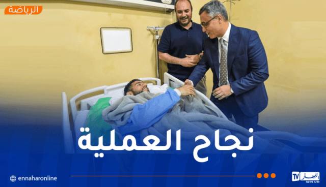 سفير الجزائر بمصر يزور قندوسي بعد إصابته الخطيرة