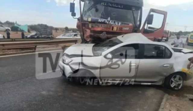 سطيف.. 4 جرحى في اصطدام بين سيارة وشاحنة بعين أزال