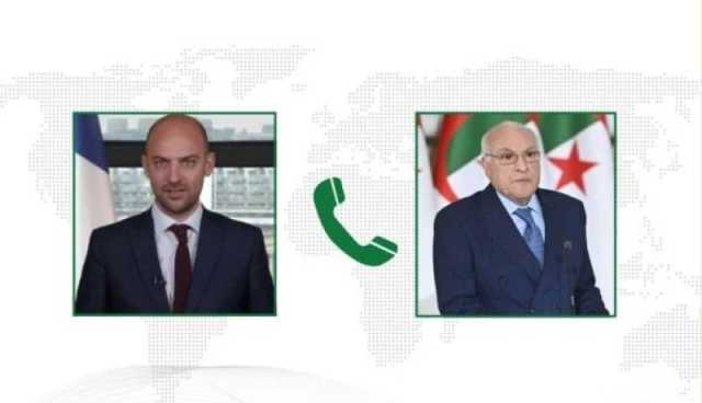 عطاف يتلقى مكالمة هاتفية من نظيره الفرنسي .. وهذا مضمونها 