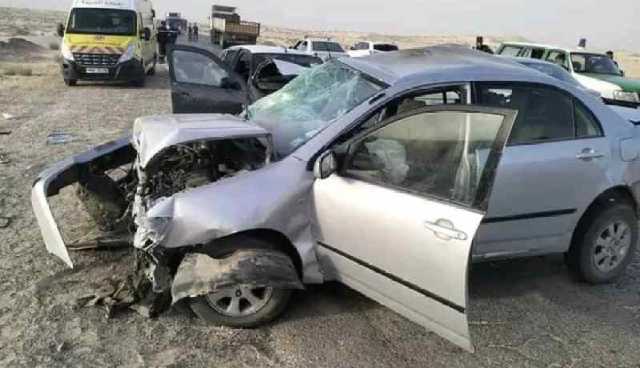 المغير : 05 جرحى في حادث تسلسلي بالطريق الوطني رقم 03
