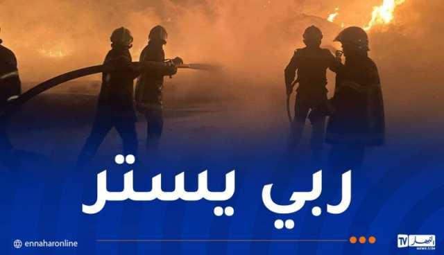 فتح تحقيق إثر نشوب حريق بأنابيب بلاستيكية بمشروع نقل تحلية مياه البحر بعنابة