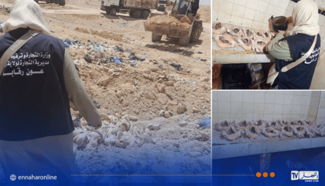 الجلفة: إتلاف 120 كلغ من الدجاج الفاسد داخل مطعم شواء