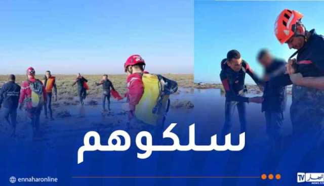 المدية: انقاذ شخصين حاصرتهما سيول وادي الطويل ببوغزول