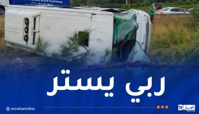 7 ضحايا في إنحراف حافلة ببومرداس