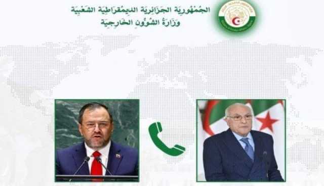 عطاف يتلقى مكالمة هاتفية من نظيره الفنزويلي