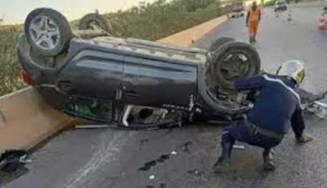 المسيلة.. 4 جرحى  في انحراف وانقلاب سيارة بالهامل