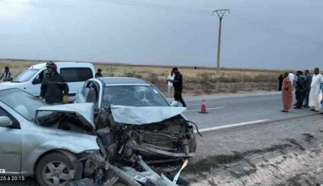 سعيدة.. قتيل و3 جرحى في حادث اصطدام بين سيارتين