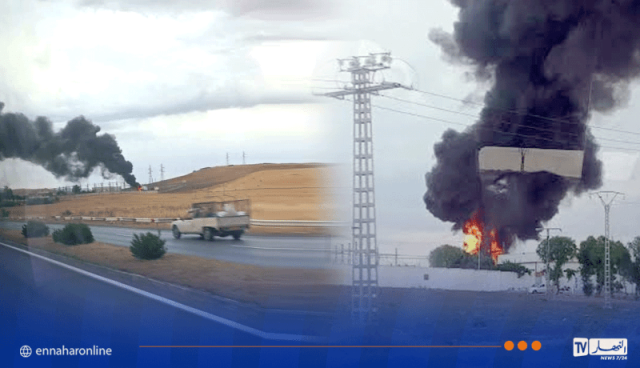 قسنطينة.. حريق محطة توليد الكهرباء بأولاد رحمون