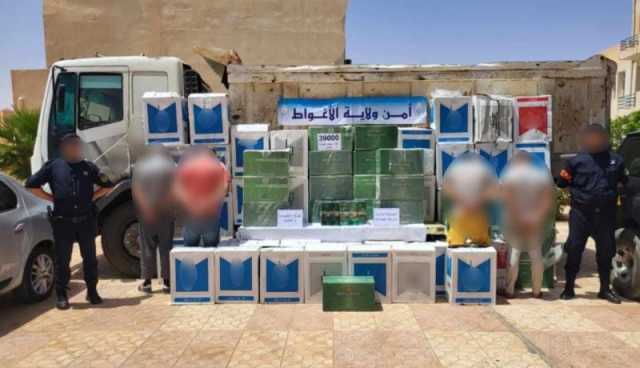 الأغواط.. توقف 4 أشخاص وحجز 39 ألف علبة سجائر أجنبية الصنع