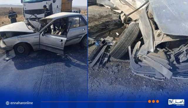 المسيلة.. قتيل و3 جرحى في اصطدام بين سيارة وشاحنة ذات مقطورة ببوسعادة 