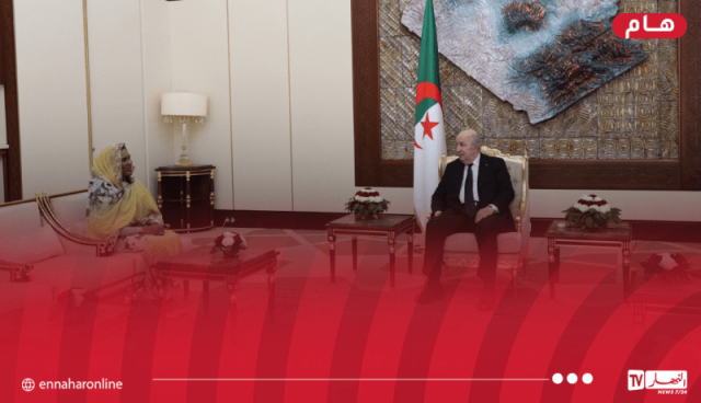 رئيس الجمهورية يستقبل سفيرة السودان