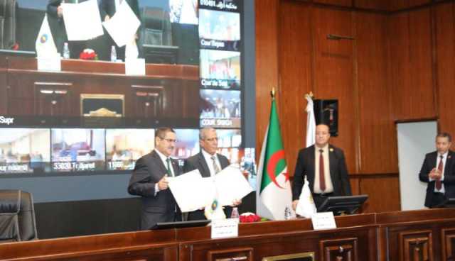توقيع اتفاقية تعاون بين المحكمة العليا والمديرية العامة للجمارك