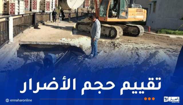 بعد انزلاق التربة.. وزارة السكن تتدخل عقب السيول الجارفة بواد رهيو