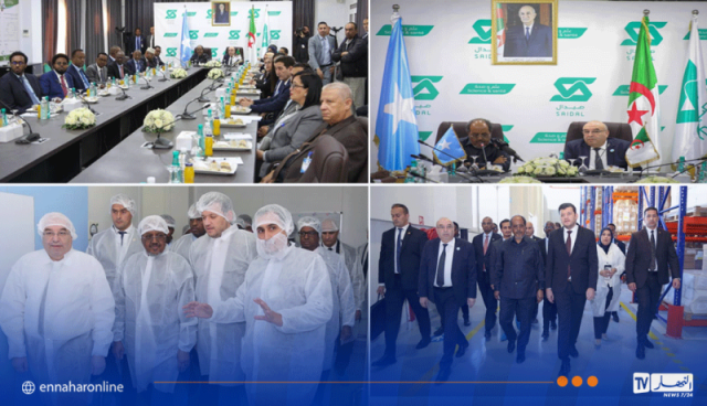 الرئيس الصومالي يزور المجمع الصناعي صيدال بالحراش