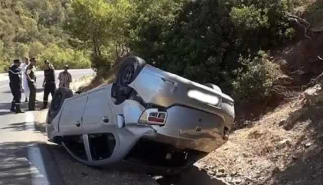 تبسة.. وفاة إمرأة في انحراف وانقلاب سيارة بالونزة