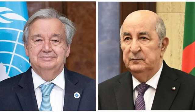 الرئيس تبون يتلقى رسالة تهنئة من قبل الأمين العام للأمم المتحدة.. وهذا ماجاء فيها