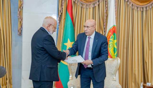 الرئيس الموريتاني يستقبل وفدا رفيع المستوى من الجمهورية الصحراوية