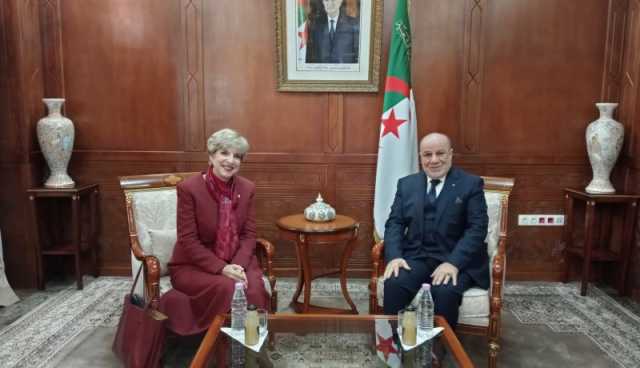  بلمهدي يستقبل السفيرة الأمريكية بالجزائر 